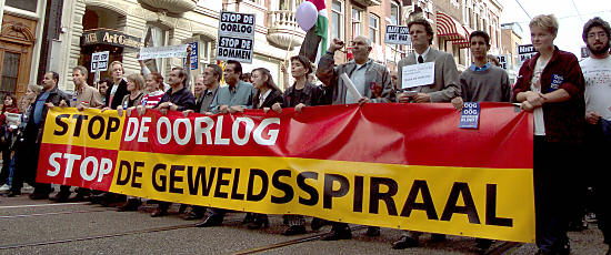 kopspandoek 'Stop de oorlog'